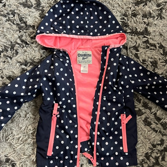 Oshkosh polka dot raincoat - Picture 1 of 4